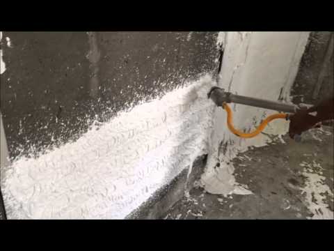 Video: Gypsum plaster by machine