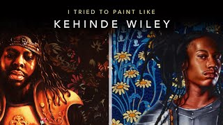 I Tried to Paint Like Kehinde WIley
