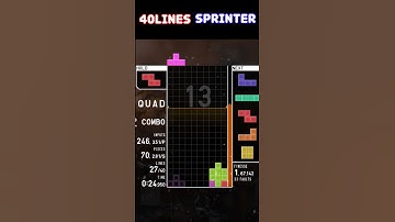 [TETR.IO] SS rank. Just a game of Tetris. 40Lines Sprinter. #352