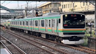 (E231系ヤマU506編成松戸車両センター我孫子派出所車輪添削に伴う臨時回送)E231系1000番台ヤマU506編成か回送電車として大宮駅4番線を通過する動画(2023.9.10)