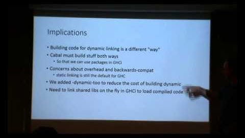 HIW 2014: Simon Marlow: Death by dynamic linking