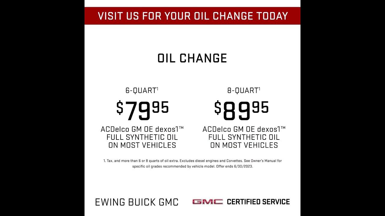 Car Care 2023 Promo 03 GMC Oil Change Coupon Video Plano TX Dallas TX