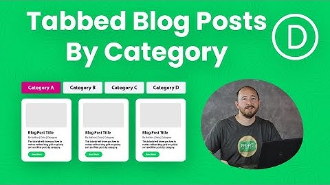 How To Make A Tabbed Divi Blog Grid By Category
