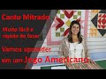 Patchwork Iniciante / CANTO MITRADO/Aprenda em um Jogo Americano / Muito fácil e rápido de fazer/