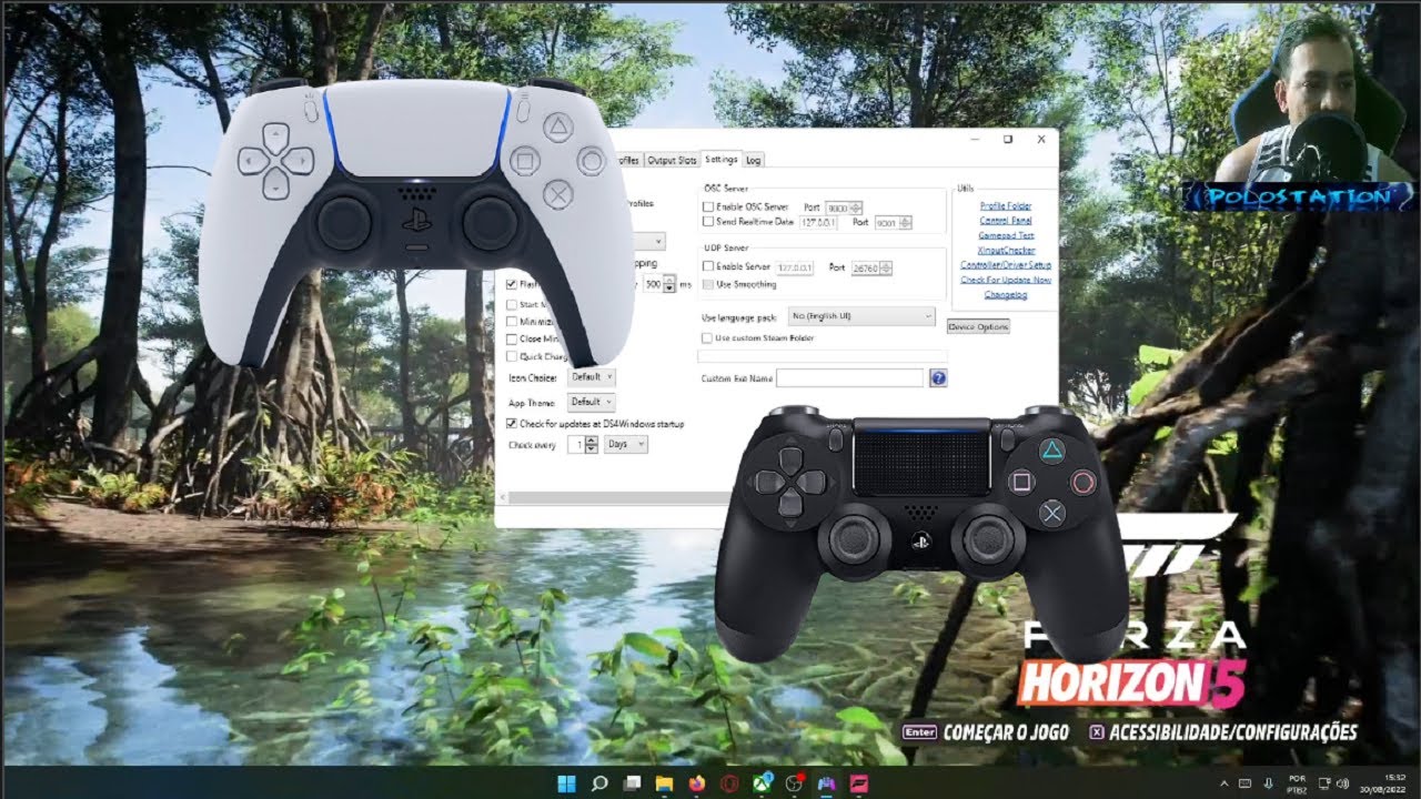 FORZA HORIZON 5- O INICIO (VIA XCLOUD) COM CONTROLE DE PS4! 