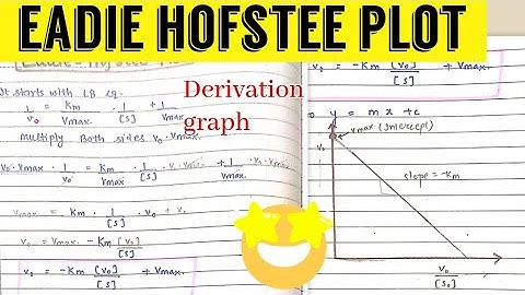 Eadie - Hofstee Plot || Enzymology