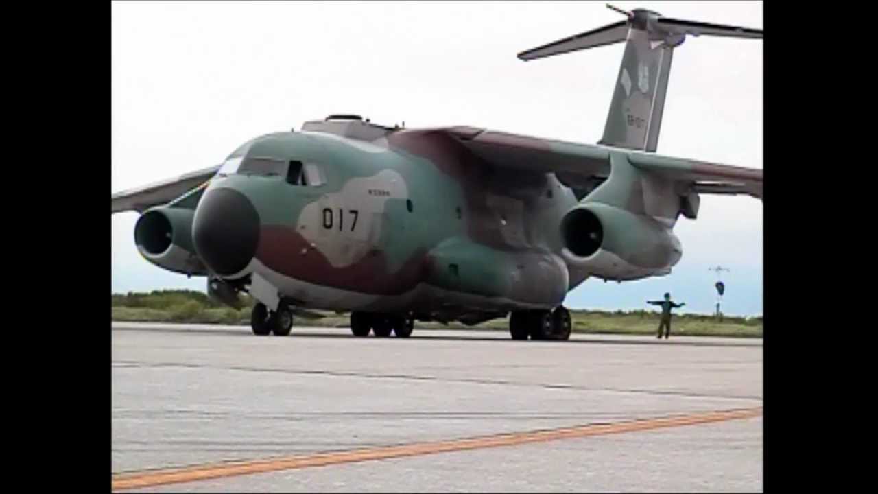 Kawasaki C-1 航空自衛隊美保基地、C-1 エンジンスタート〜コクピット映像