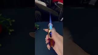 #LuxuryLighter #CreativeDesign #TripleFlame #WindproofLighter #MensGift #StylishLighter #CoolGadget