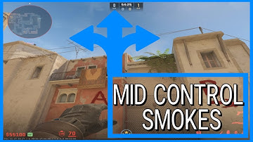 CS2 Mirage | Easy smokes mid control ( window, short, connector )