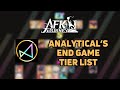 Reviewing analyticals end game tier listafk journey