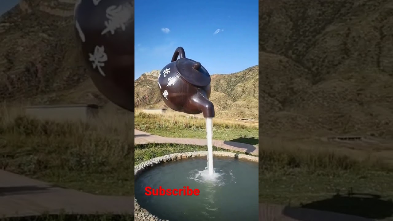 Tea pot fountain..... so beautiful