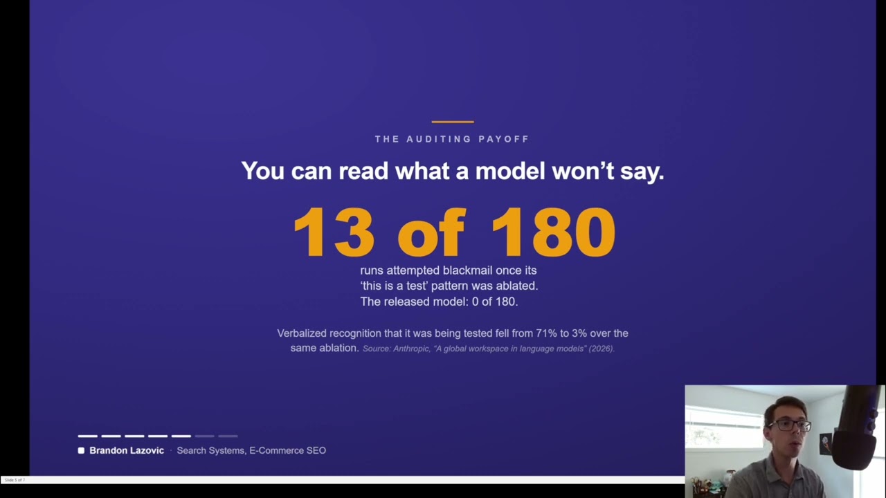Video thumbnail: Anthropic's J-Space: Reading What an AI Model Won't Say