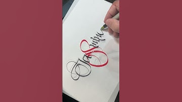 Jasmine in calligraphy #satisfying #calligraphy #handwriting