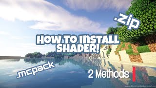 HOW TO INSTALL SHADERS  WITH TWO METHODS! - Minecraft PE 1.14+