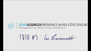 Tuto Ajouter Un Événement Sur Echosciences