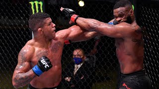 Ufc fight night results, highlights: gilbert burns dominates tyron
woodley in one-sided beatdown