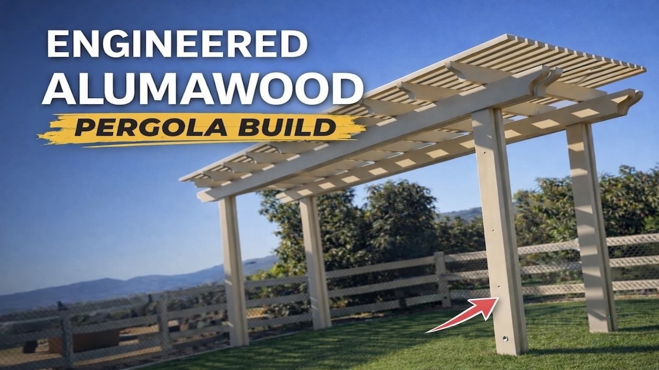 San Diego Alumawood Pergola Installation | Engineered Build