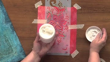 Quilting Stencils using Soft Modeling Paste  |  National Quilter