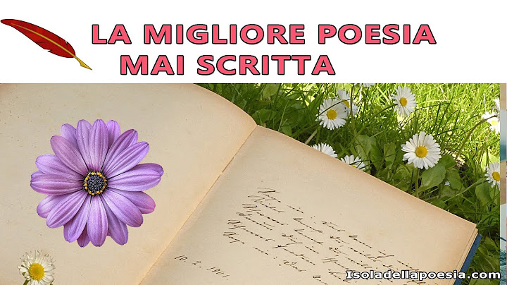 La poesia più bella mai scritta