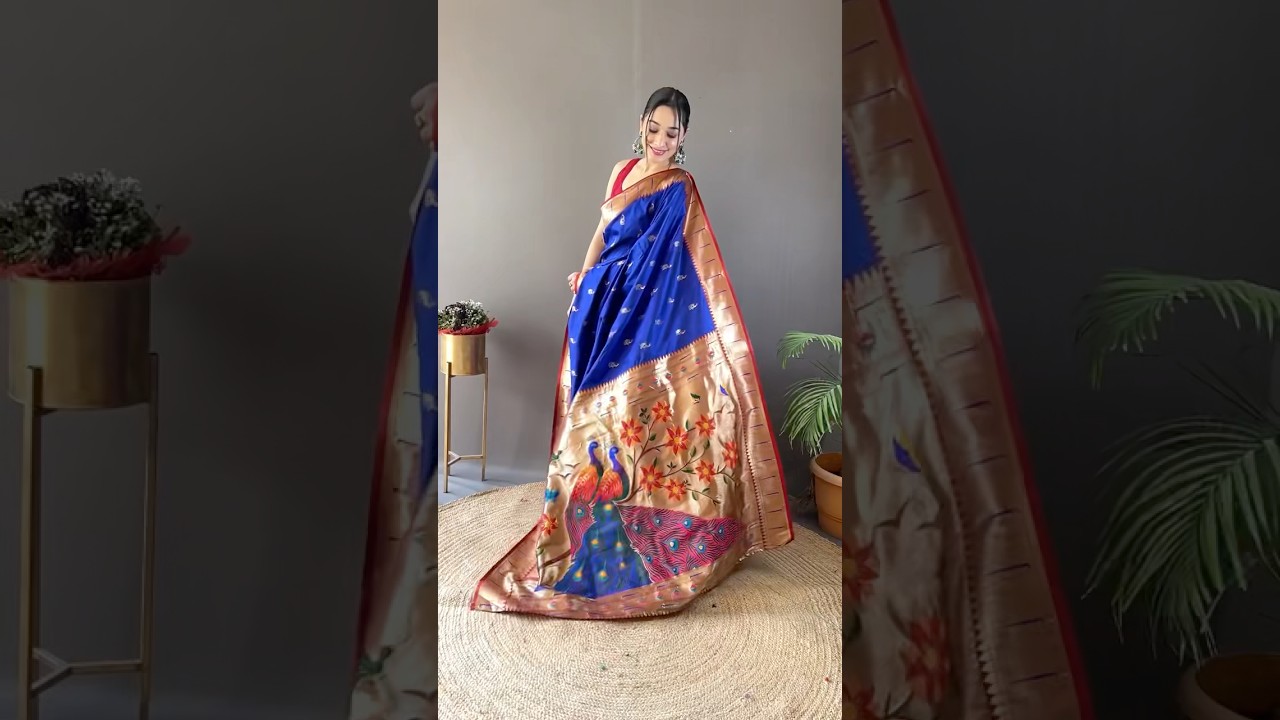 Paithani Soft Silk Contast Border Saree