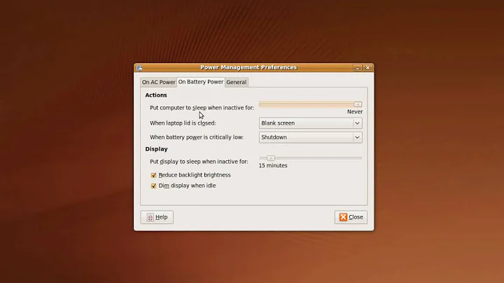 Power Management in Ubuntu