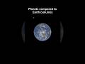 Planets compared to Earth #shorts #space #science #universe #stargazing