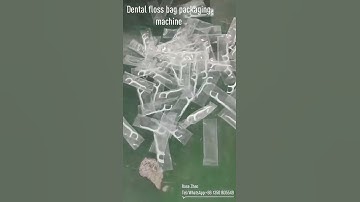 Full automatic production line dental floss bag packaging machine work for Canada customer