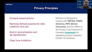 Innovating Through COVID-19 webinar - Digital Contact Tracing while Preserving Privacy: MyTrace.ca screenshot 2