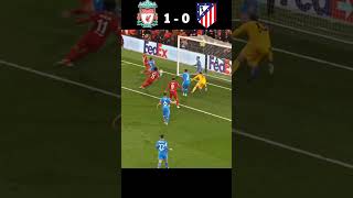LIVERPOOL VS ATLETICO MADRID | CHAMPION'S LEAGUE #shorts