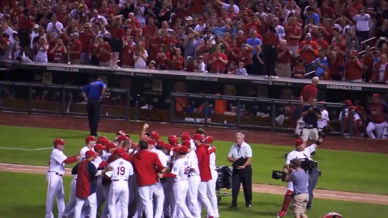 St. Louis Cardinals Win Central Division 9-27-2013 VS Cubs - YouTube