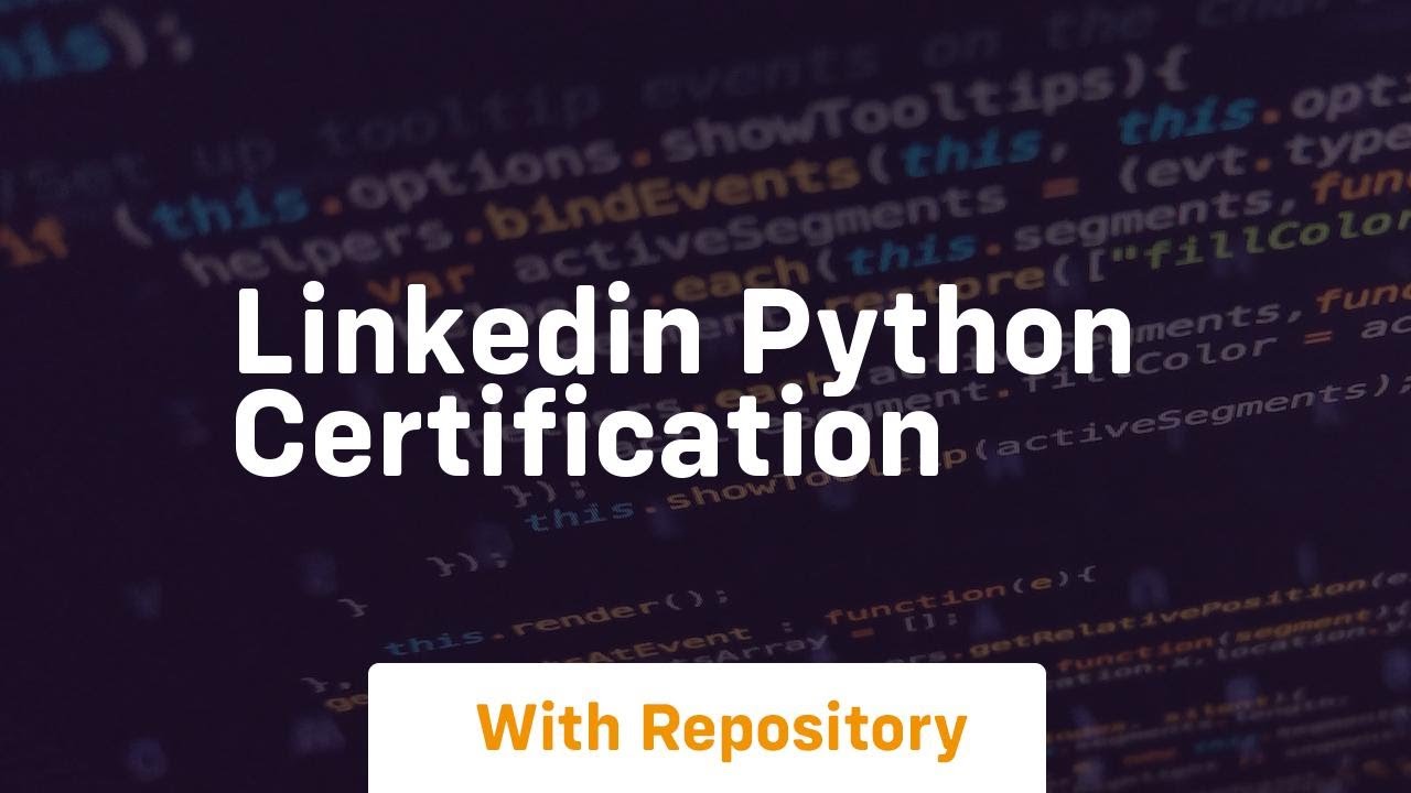linkedin python certification