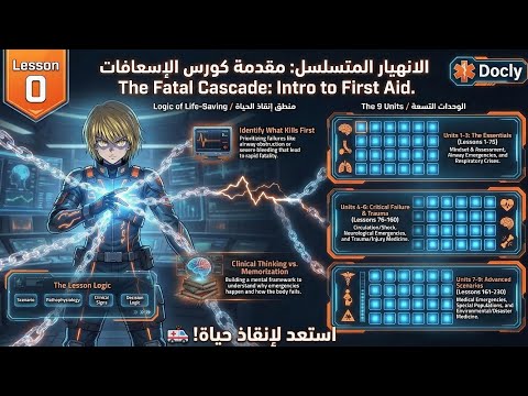 The Fatal Cascade 🧠 مقدمة كورس الإسعافات