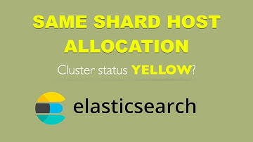 Elasticsearch Yellow cluster health with routing.allocation.same_shard.host