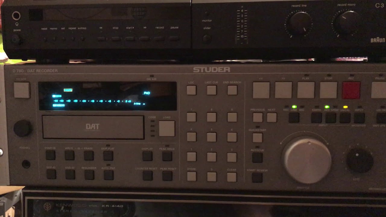 Studer D780 Professional DAT Recorder YouTube
