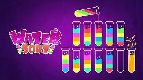 Water Colour Sort Level Completion | Satisfying Puzzle Game