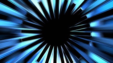 4K UHD Blue Circle Rays Spinning Animation