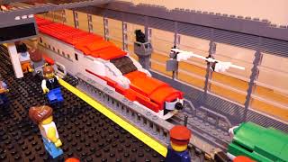 LEGO 盛岡駅 連結 Connection of Shinkansen