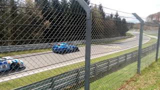 24h Qualifikationsrennen VLN Pure Sound im Bereich Hatzenbach Nürburgring Nordschleife 17.4.2016