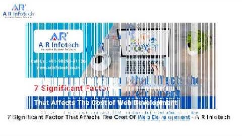 7 Significant Factor that Affects the Cost of Web Development in Jaipur-A R Infotech