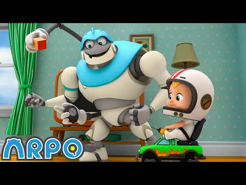 YARIŞ PİLOTU Bebek!!! 🏎️🏎️ | Robot ARPO 🤖 | Çocuk Çizgi Filmleri