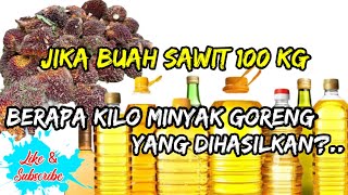 Berapa Banyak Minyak Goreng Yang Dihasilkan Dari Buah Sawit?..