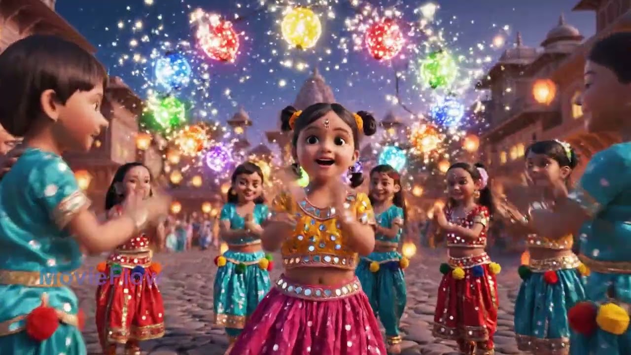 Chikki and the 9 Magical Lights of Navratri 💃🌸 | नवरात्रि की नौ रोशनियाँ | Hindi Stories for Kids