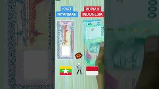 Perbandingan Uang 10000 Kyat Ke Rupiah Indonesia shortsviral short duit viral shorts