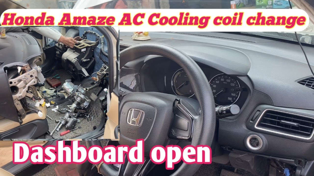 How to Change Ac Cabin Filter Of Amaze Cooling coil ? Honda Amaze AC
