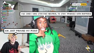 xQc Reacts to Kai Cenat Calling him Out
