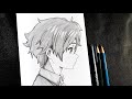 how to DRAW anime boy in SIDE VIEW ( Anime Drawing Tutorial For Beginner )