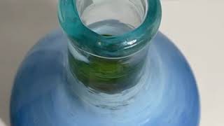 Waves. 2020 glass, oilThis bottle is painted INSIDE!