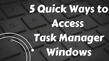 5 Quick Ways To Access Task Manager in Windows 10 and 11