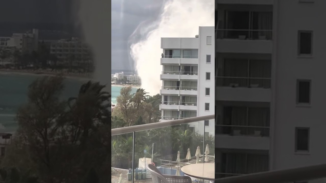 Cyprus Ayia napa tornado 2022 oct