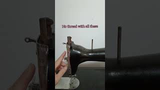Singer vintage sewing machine/hobby/craft// hand crank/ basic sewing for beginners/美術工芸/ 裁縫初心者向け